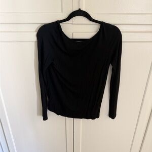 Tobi Classic Black Long Sleeve Blouse